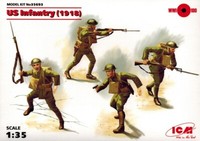 Icm 35693 - Us Infantry 1918 - Amerikanische Soldaten - 1:35
