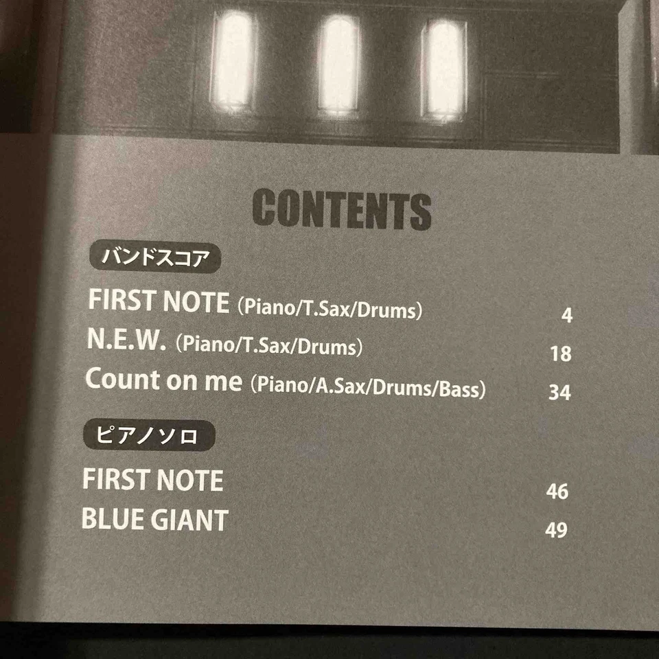 BLUE GIANT  Piano Saxophone Sheet Music Score - NEW - Image 3 of 3