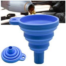 Foldable Silicone Funnel for Car Fluids   Portable, Universal Engine Oil Tool