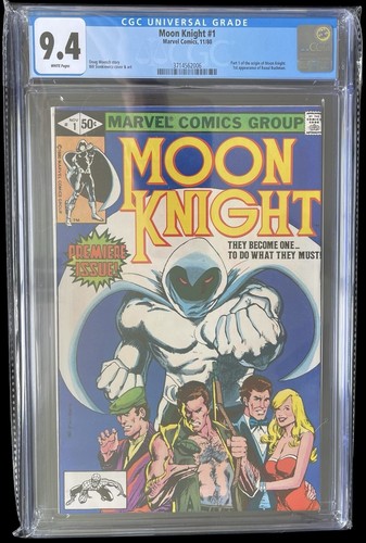 Moon Knight #1 CGC 9.4 W/P 1980 1st App Of Bushman Bill Sienkiewicz Cover Marvel
