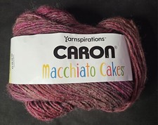 Partially Used CARON Macchiato Cakes LOVELY Burgundy/Maroon Bulky 5 Weight