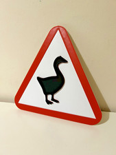 Untitled Goose Game- 8” Goose Warning Sign