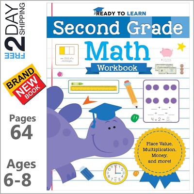 2nd Grade Math Workbook Addition Subtraction Time Money Multiply Number Patterns