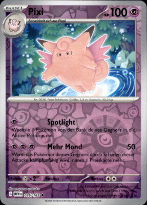 Pokemon 036/165 - Pixi - Reverse Holo - Karmesin & Purpur 151