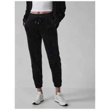 Athleta Double Cozy Karma Jogger Womens Size S Black Athleisure Activewear Comfy
