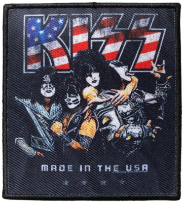 KISS - Made In The USA Printed - 10,6 x 9,6 cm - Patch - 169187