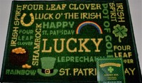 St Patrick's Day Accent Rug 17 X 26 100% Nylon St Patrick's Day Accent Rug 17 X 26 100% Nylon