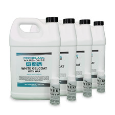 White Gel Coat 4 Gallon, with Wax Incl. 2 oz Catalyst- Superior Grade- ISO NPG