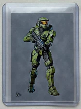 Master Chief Limited Edition Artist Signed "Halo" Trading Card 5/10