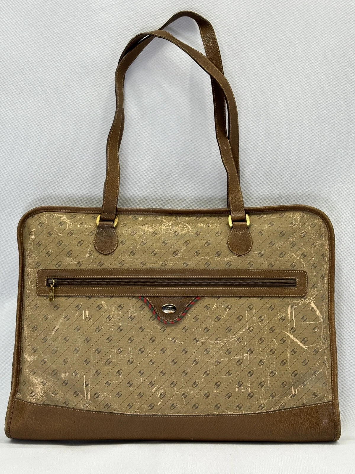 Très Rare Porte documents Gucci Accessoires Collection Poignée Portefeuille Monogramme OBO