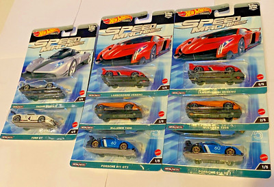NEW  HOT WHEELS 2023 CAR CULTURE Speed Machines Set Of 5 + Top 3 Extra Car 1:64