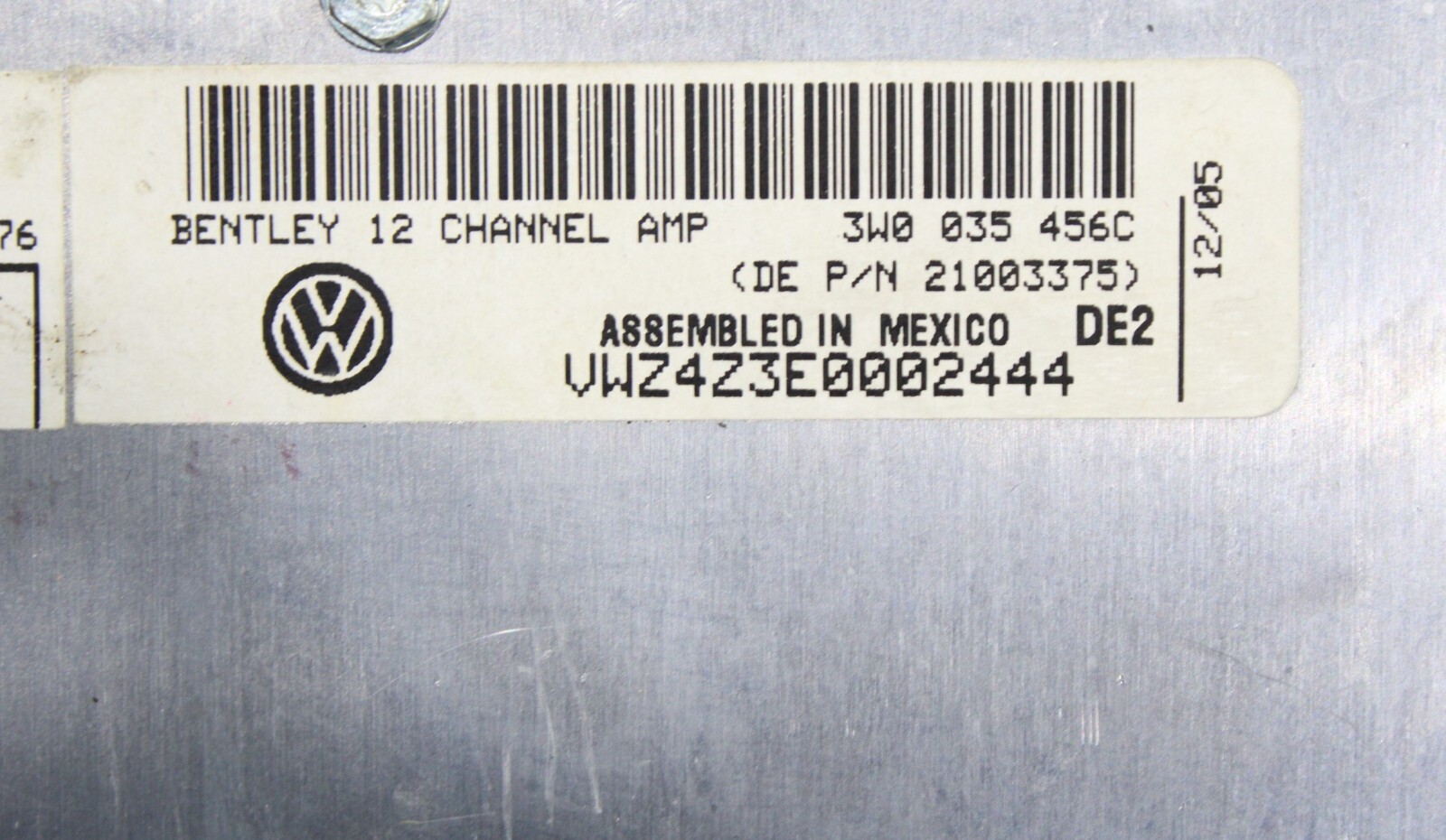 2003 - 2008 BENTLEY CONTINENTAL AUDIO SOUND SYSTEM AMP AMPLIFIER MODULE UNIT OEM