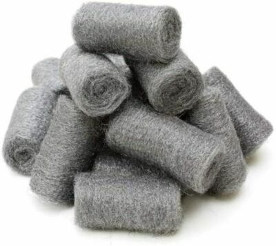 12/24 Stück Stahldraht Wolle Pads Fein Glätten Schleifen Rost Entfernen Fett Schmutz