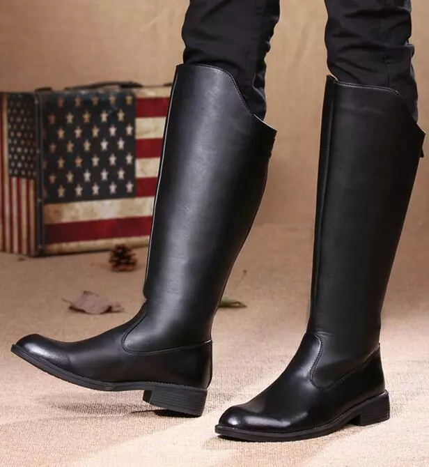 Riding boots with zipper sale