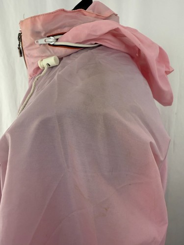 Womens Vintage K-Way Pink Windbreaker Jacket Size 6 Made in France Retro - Picture 16 of 22