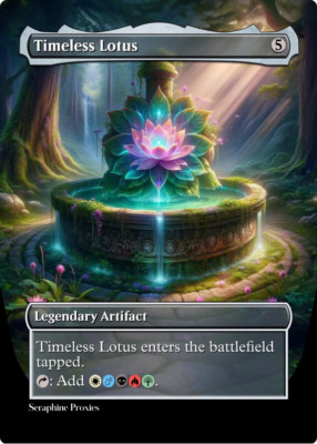 Timeless Lotus - High Quality Altered Art Custom Cards