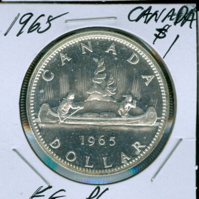 1965 CANADA SILVER DOLLAR FINEST GRADE PL * | eBay