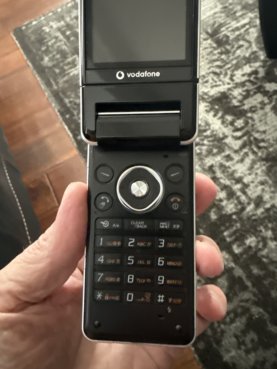 Vodafone　903SH美品 Rare SHARP Vodafone 903SH BLACK 3G Flip Cell Phone. Mint | eBay