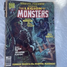 Marvel Preview Presents #8: THE LEGION OF MONSTERS -- BLADE & MORBIUS -- 1976