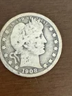 1908 O Barber Quarter G