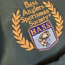 VTG BASSMASTERS Men’s 2XL Fishing Shirt Green S/Sleeve Polo Embroidered USA