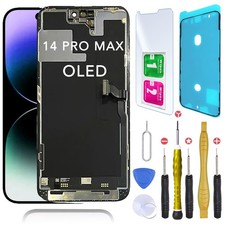 Ecran OLED Remplacement iPhone 14 Pro Max avec Joint Ecran +Verre trempe +Kit
