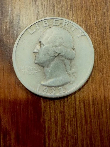 1932-D Key Date Washington Quarter 25c — VF/XF Details — Reverse Scratch