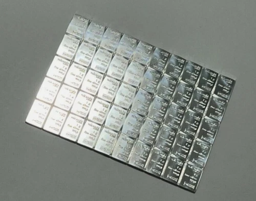 Valcambi Swiss Bullion 50 x 1g Silver Combibar .999 50g Sheet
