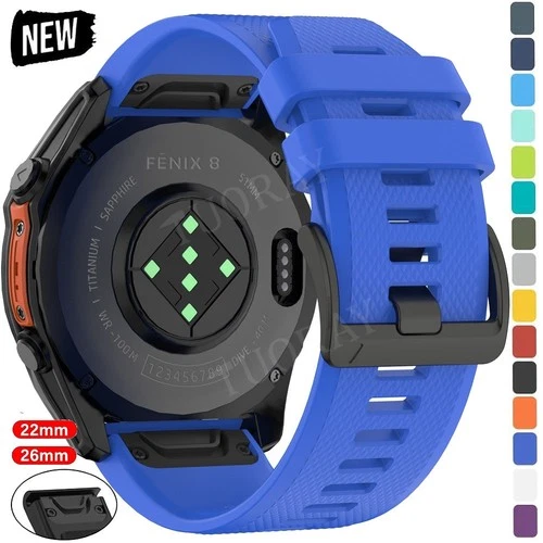 Quick Fit Silicone Watch Strap Band For Garmin Instinct 1 2 E 3 45mm 3 2X 50mm