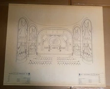 CBS Television Studio Original Ink Set Design The Caiety 1970's 