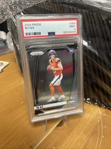 2024 Panini Prizm Bo Nix Rookie PSA 9 🔥