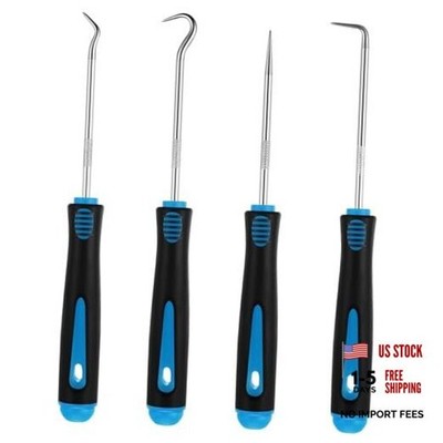 WILLBOND 4 Pcs Pick and Hook Set Precision Automotive 6.5 Inches Light Blue