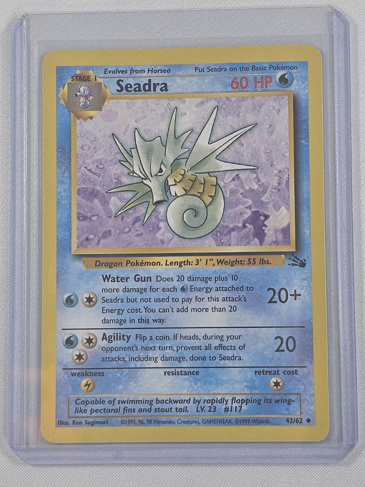 Seadra - Fossil - 42/62- Pokemon TCG - NM