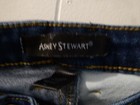 Ashley Stewart Womens Blue Denim Soft STRETCH Patchwork Jeans Size 26 — photo 2
