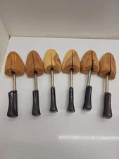 Rochester Shoe Tree Co. Travel Tree Shoe Keepers Cedar Size 5 Lot of 3 Pairs Vtg