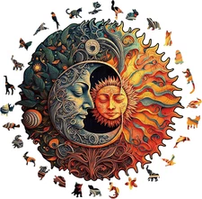 Wooden Puzzles for Adults, 200 Pieces Wood Puzzles, Irregular Animal Shaped Uniq