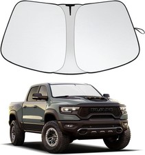 2024 Upgrade Front Windshield Sunshade Fit for 1500 2010-2025 Foldable Car Shade