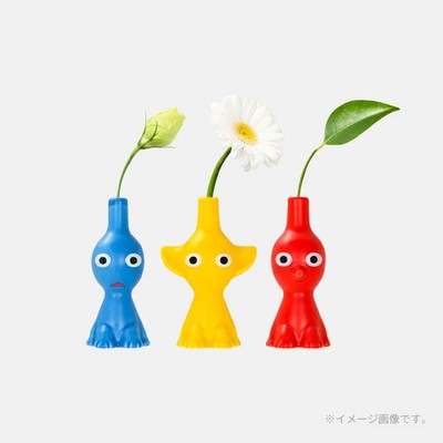 Nintendo Pikmin 花瓶 3色セット Pikmin Flower Vase Set 3 Red Blue Yellow Nintendo Japan Official