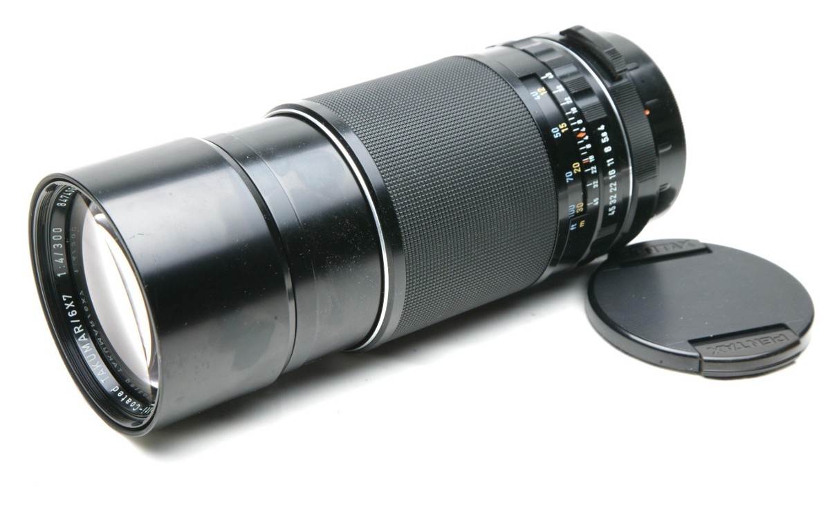 Pentax 67 Super-Multi-Coated Takumar 4/300mm Lens With Clean Glass