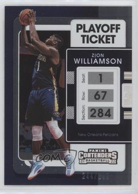 2021-22 Panini Contenders Playoff Ticket 244/249 Zion Williamson #35 1bu1