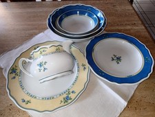 Speisegeshirr Winterling mit Blaubeermotiv gelb-Blau Komplett oder Einzelteile