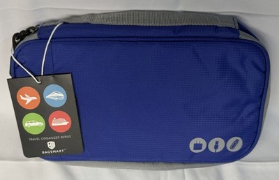 NEW BAGSMART Cable Tech Organizer Bag for Travel Blue