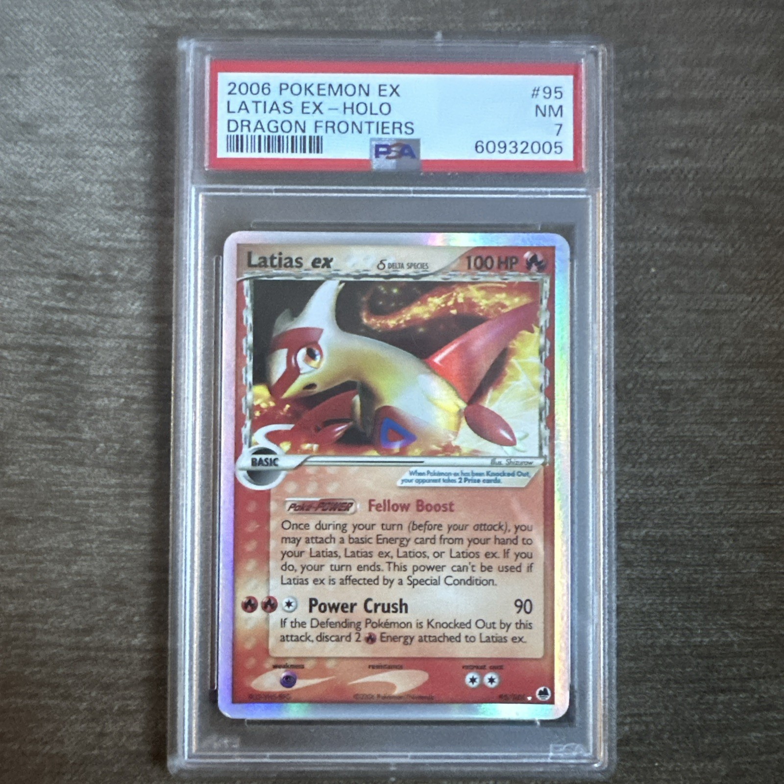 Pokemon Latias EX Dragon Frontiers Ultra Rare #95 PSA 7
