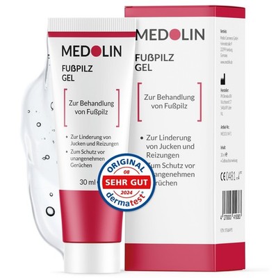 Medolin  Fußpilzgel - Effektive Fußpilz Creme - Creme gegen Fußpilz