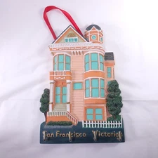  San Francisco Victorian House Key Hook Organizer Modern Resin 