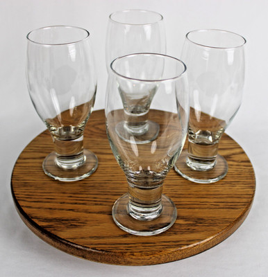 Set of 4 Libbey for Crate & Barrel 6 1/2'' 12 oz Beer, Tea Glasses (CTB66)