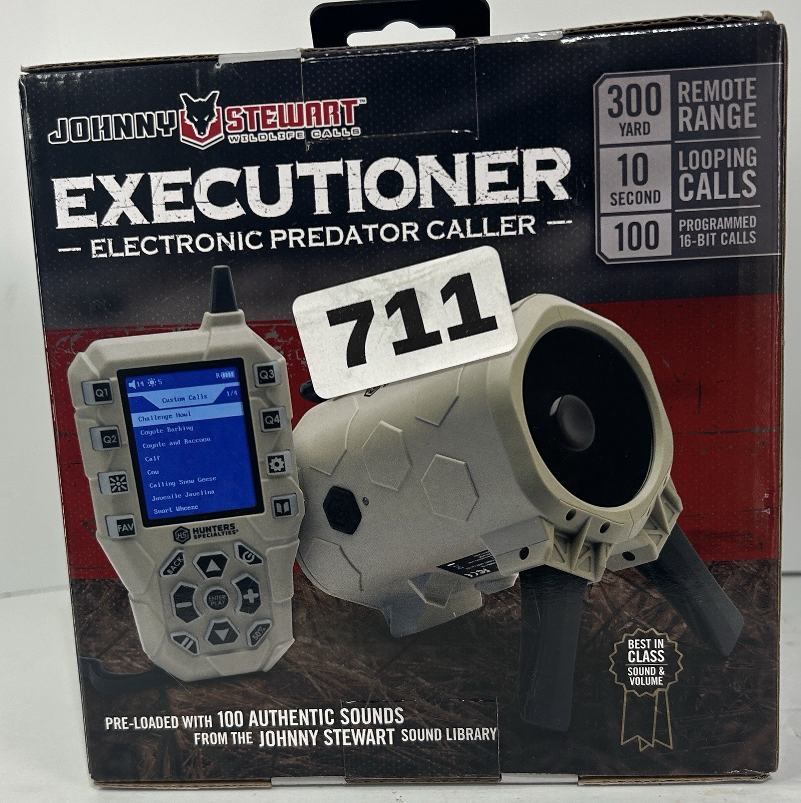 Predator Caller Johnny Stewart Executioner Electronic Predator Caller 300 Yard Range NIB