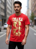 Superdry Mens Osaka 6 Marl Standard T-Shirt Vibrant Foil Print Graphic Relaxed