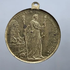 Medal 15 August Birthday Emperor's Day 1853 Napoleon 3 Empire 24mm 