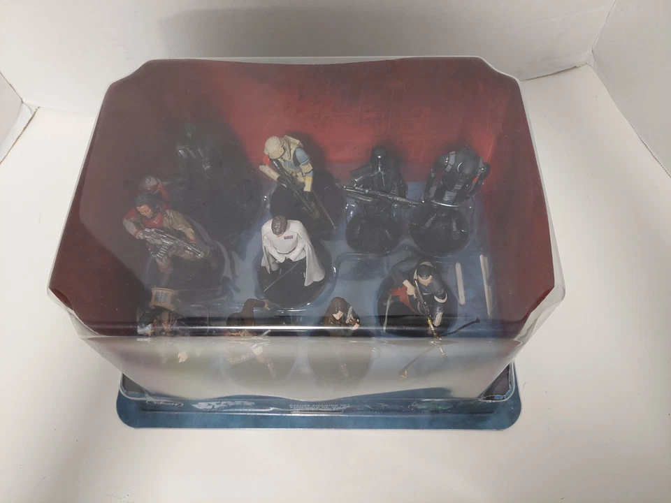 迪士尼商店星球大战流氓一号豪华雕像全套 10 件全新带盒 — 第 3/4 张图片
